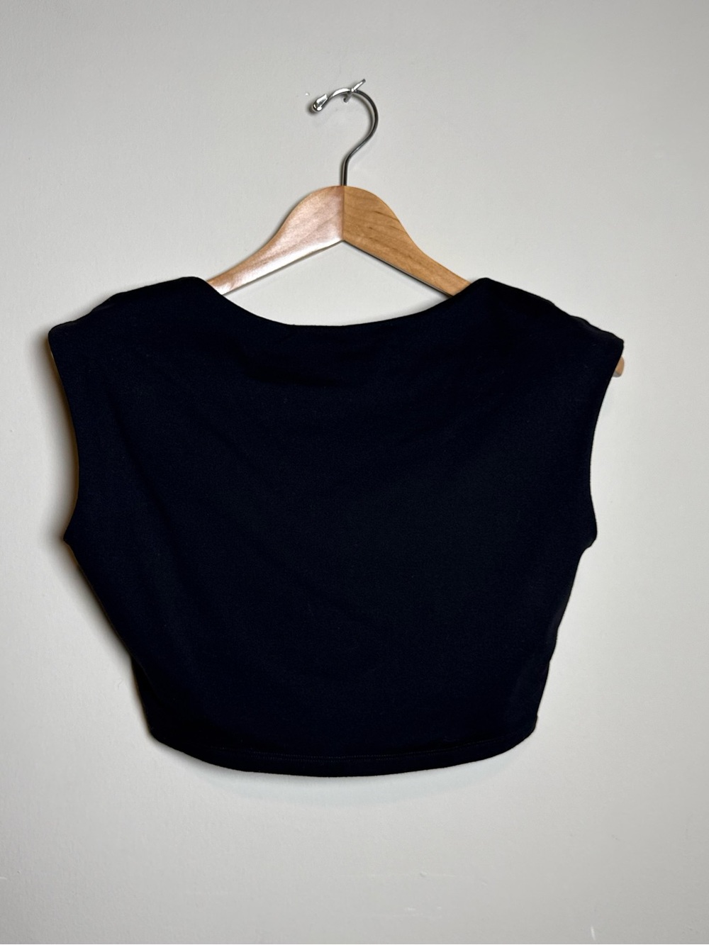Susana Monaco | Open Back Crop Top | Black | Large